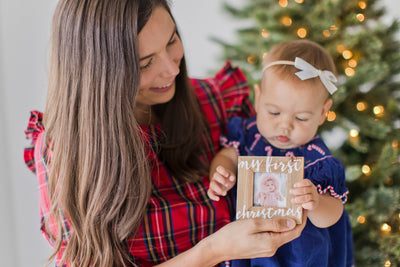 My First Christmas Picture Frame Ornament - Mulberry Market Designs