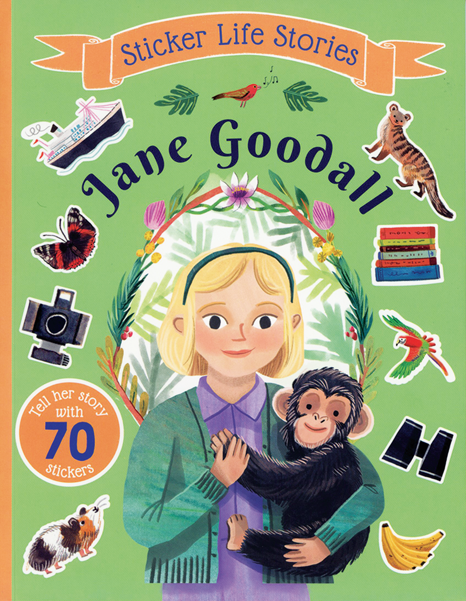 Sticker Life Stories: Jane Goodall Book - Mulberry Market Designs