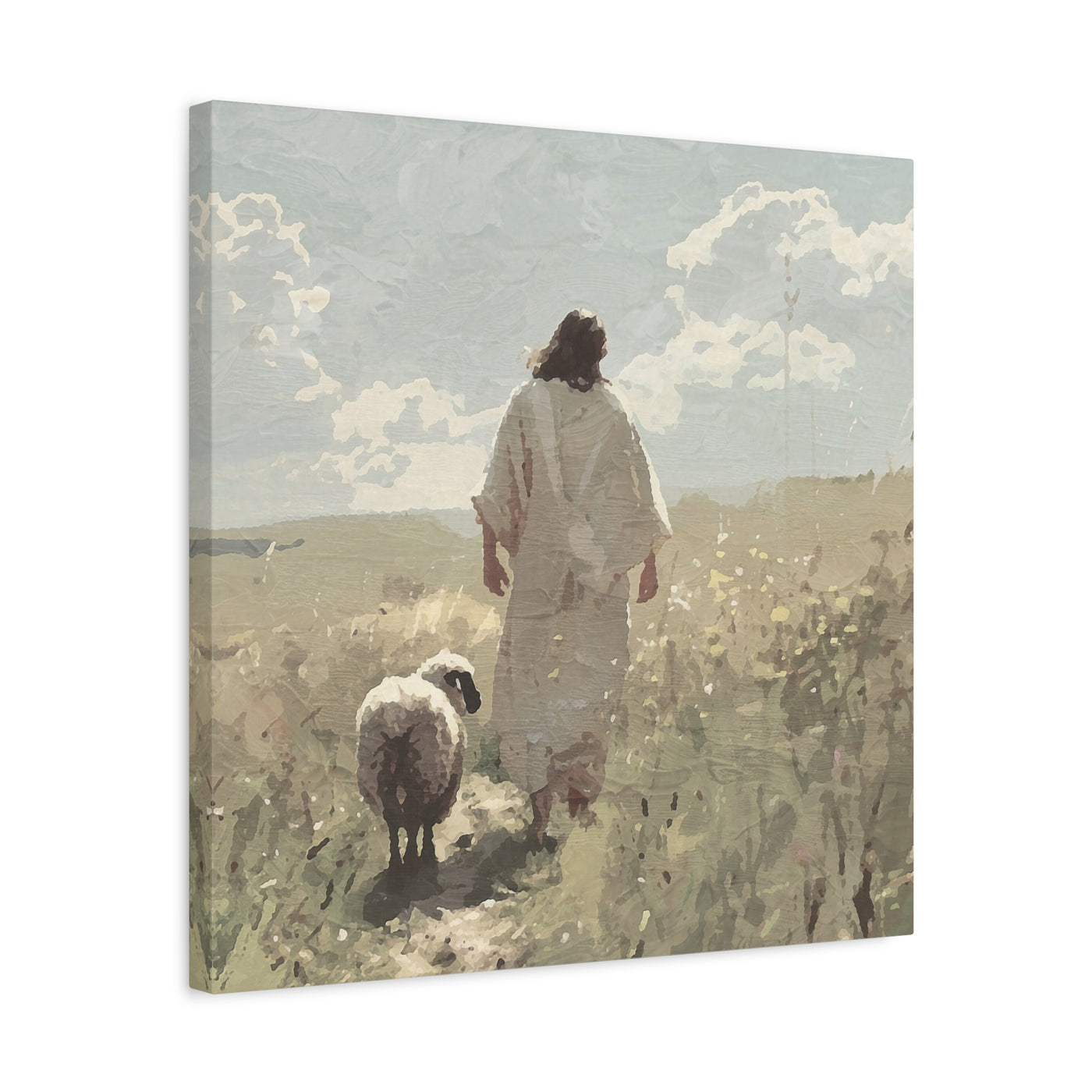 Jesus Leaves the 99 Canvas Art