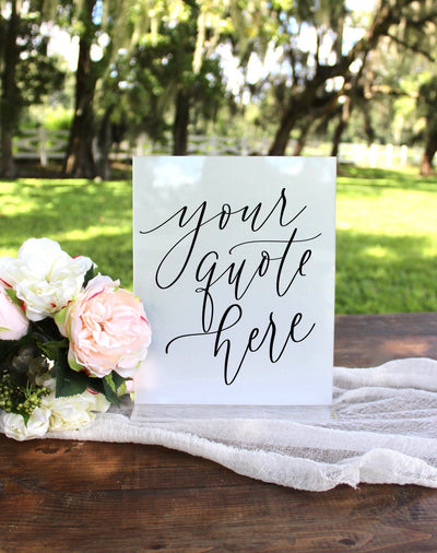Custom Acrylic Wedding Sign - Mulberry Market Designs
