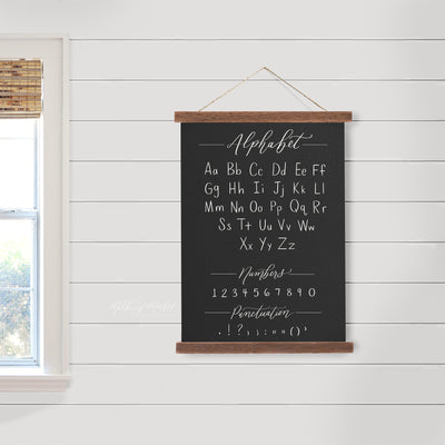 Alphabet Canvas Art - Mulberry Market Designs