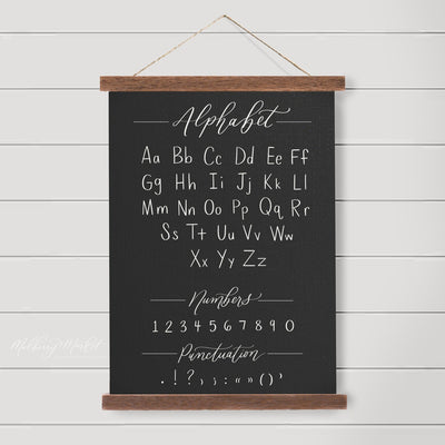 Alphabet Canvas Art - Mulberry Market Designs