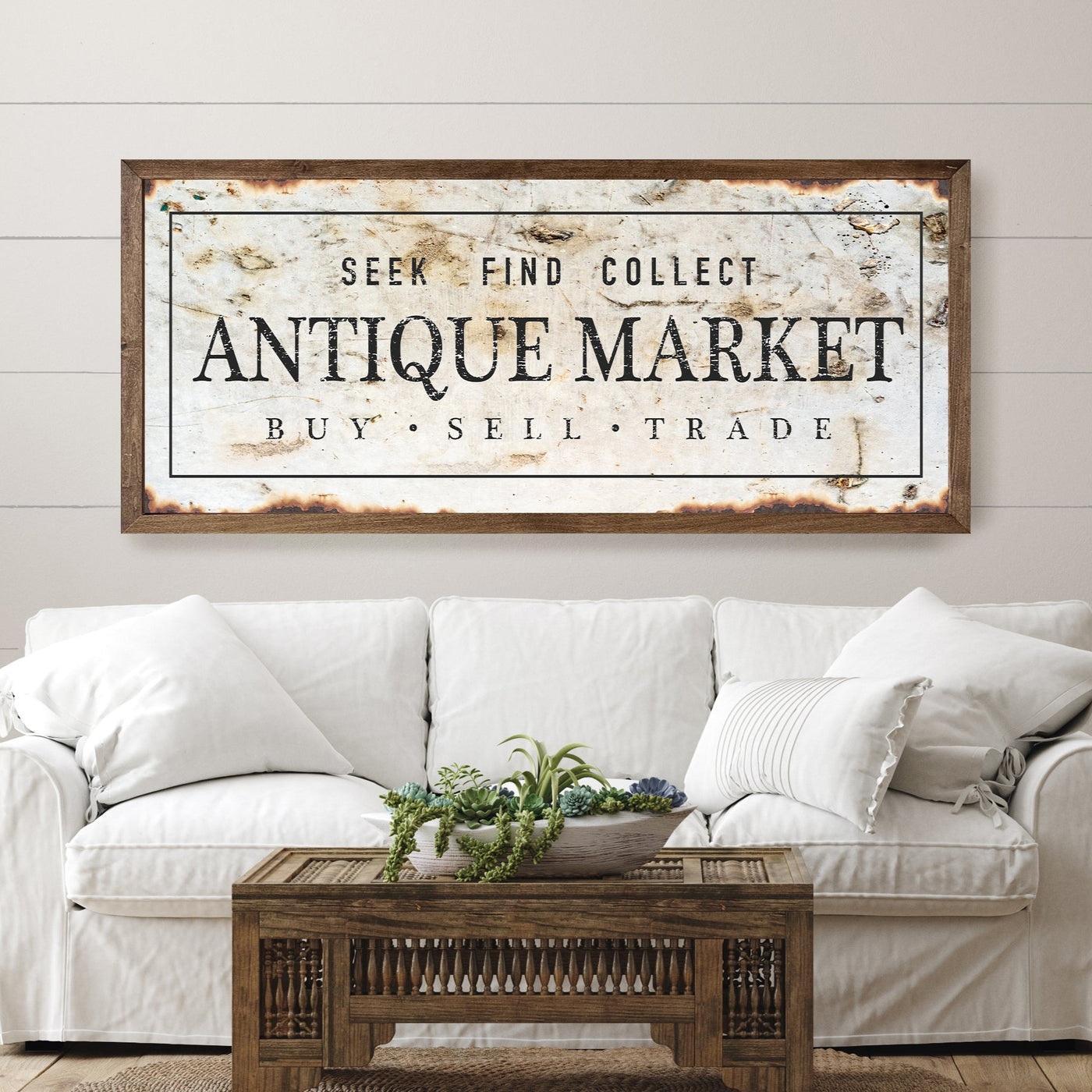Antique Market Vintage Wall Sign