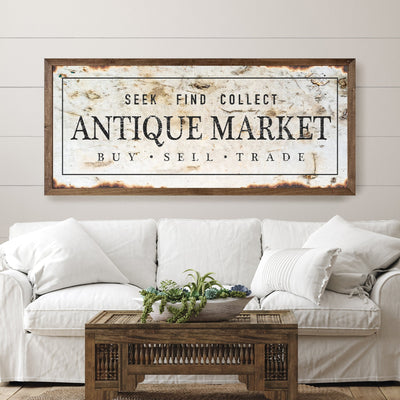 Antique Market Vintage Wall Sign