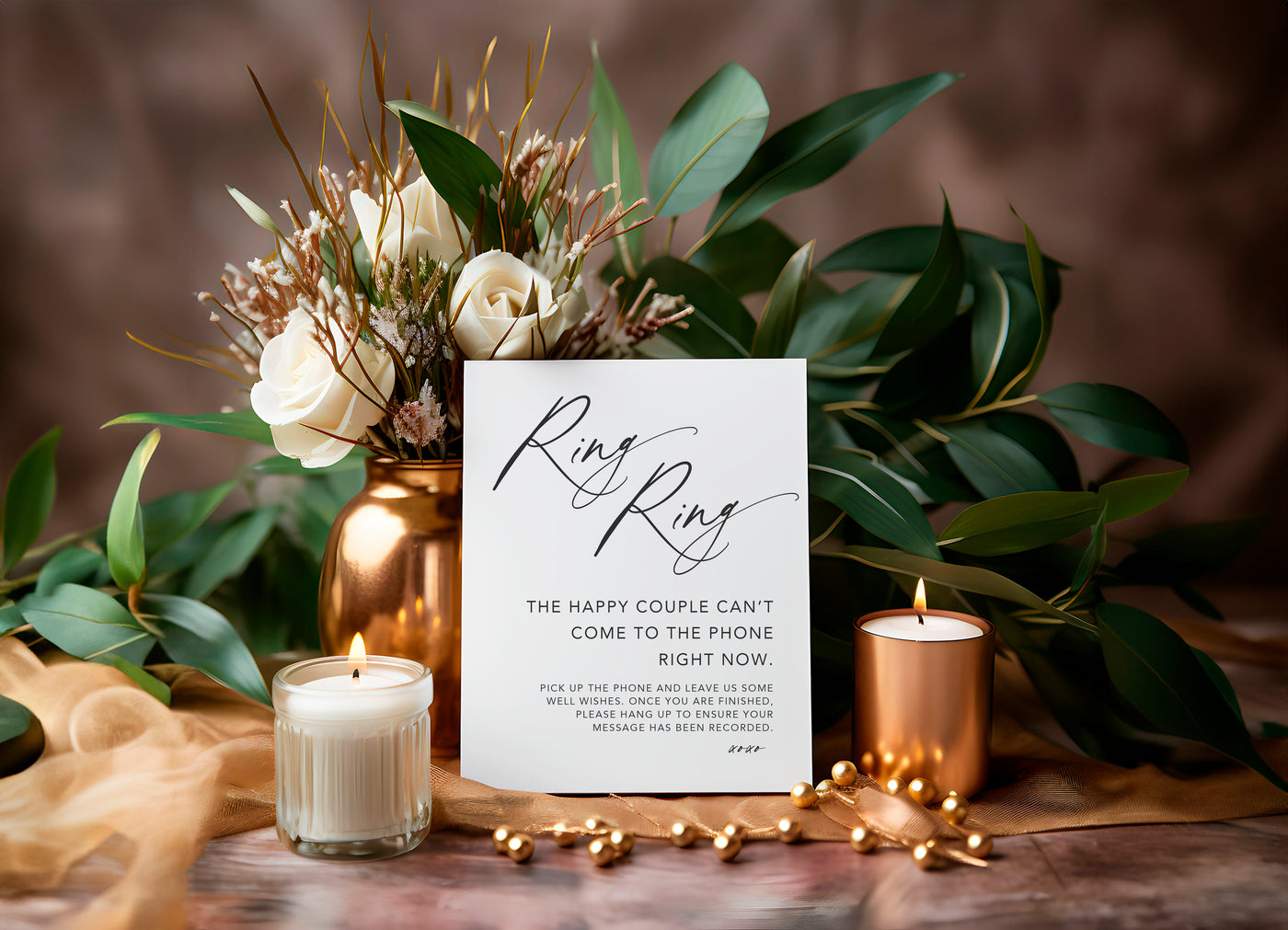 Acrylic Audio Guest Book Wedding Sign - Mulberry Market Designs