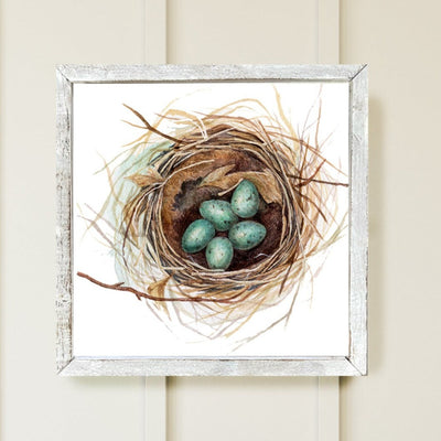 Bird Nest Farmhouse Painting Wall Art - Mulberry Market Designs