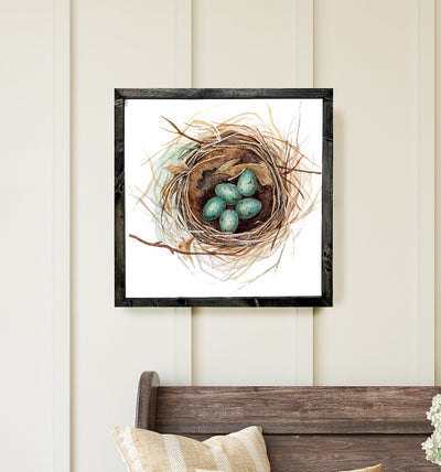 Bird Nest Farmhouse Painting Wall Art - Mulberry Market Designs