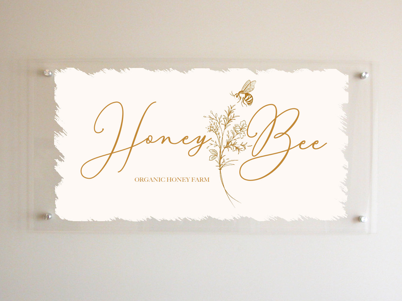 Sign for Business | Acrylic Logo Sign - Mulberry Market Designs
