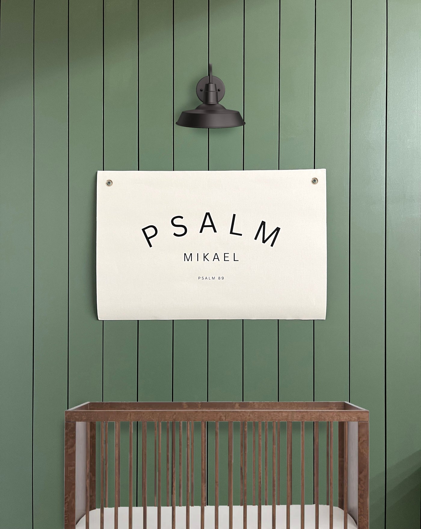 Baby Name Canvas Banner Nursery Art