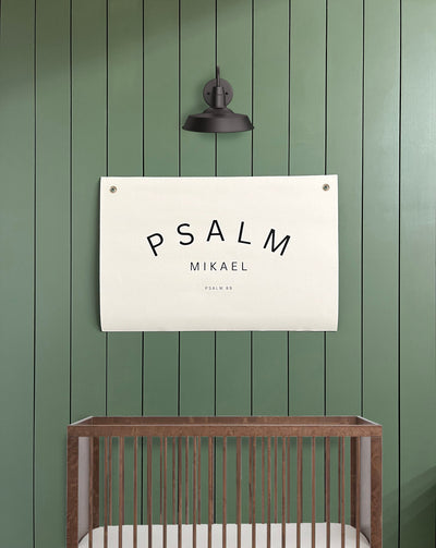 Baby Name Canvas Banner Nursery Art