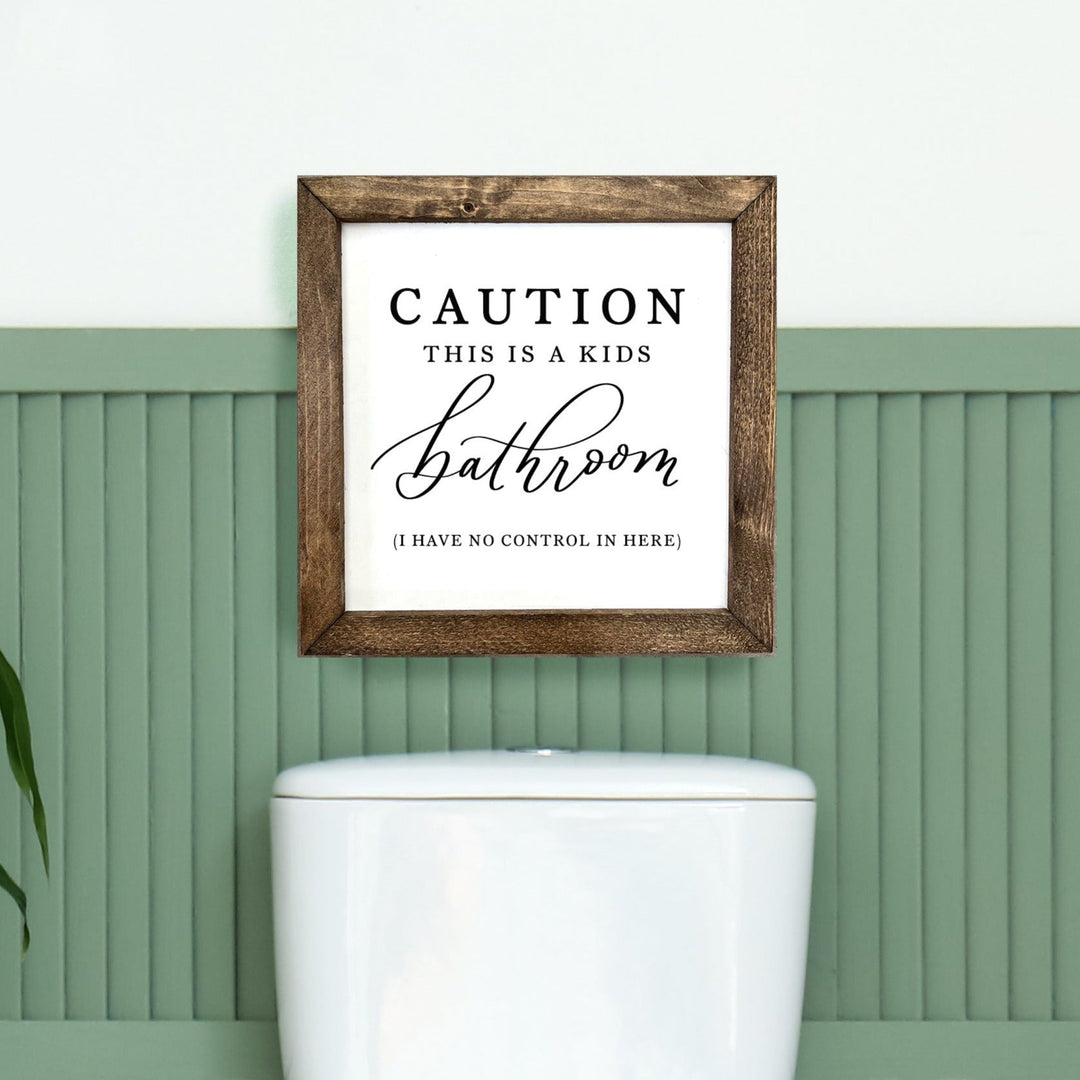 Bathroom sign decor sales