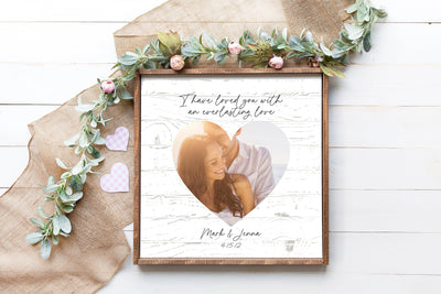 Personalized Couple's Photo Sign - Mulberry Market Designs