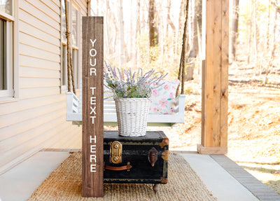 Custom Wood Porch Sign - Mulberry Market Designs