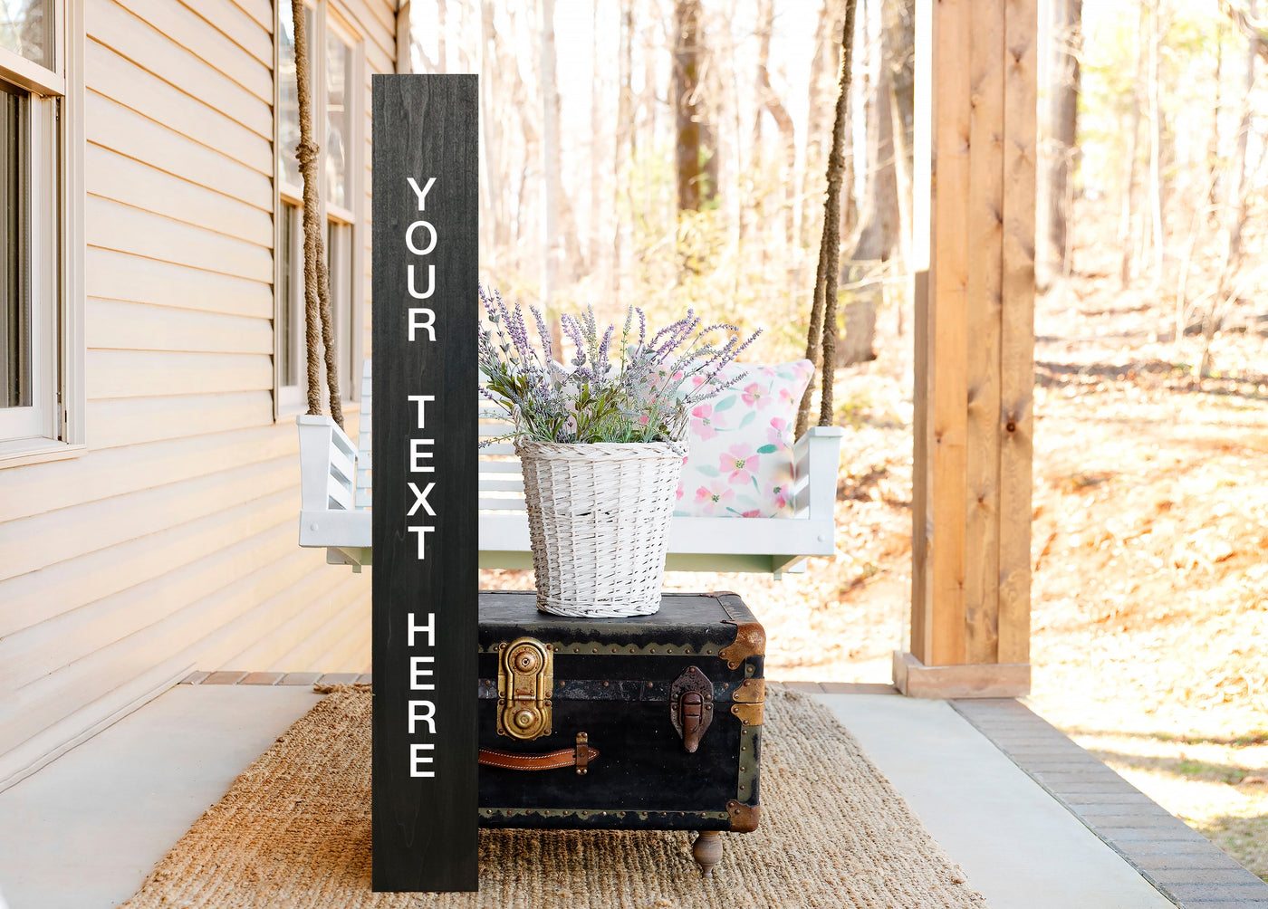 Custom Wood Porch Sign - Mulberry Market Designs
