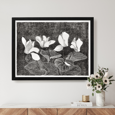 Cyclamen Modern Wall Art - Mulberry Market Designs