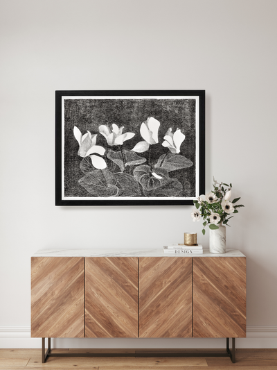 Cyclamen Modern Wall Art - Mulberry Market Designs