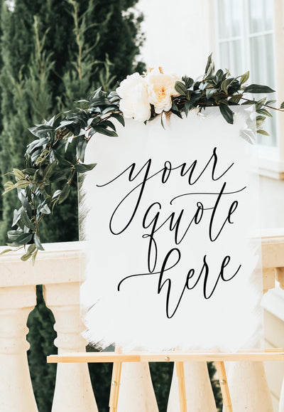 Custom Acrylic Wedding Sign - Mulberry Market Designs