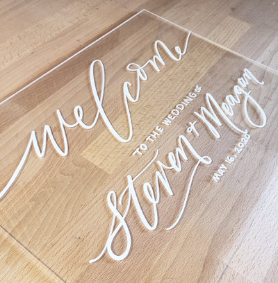 Acrylic Wedding Sign Package - Bundle A | Wedding Decor - Mulberry Market Designs