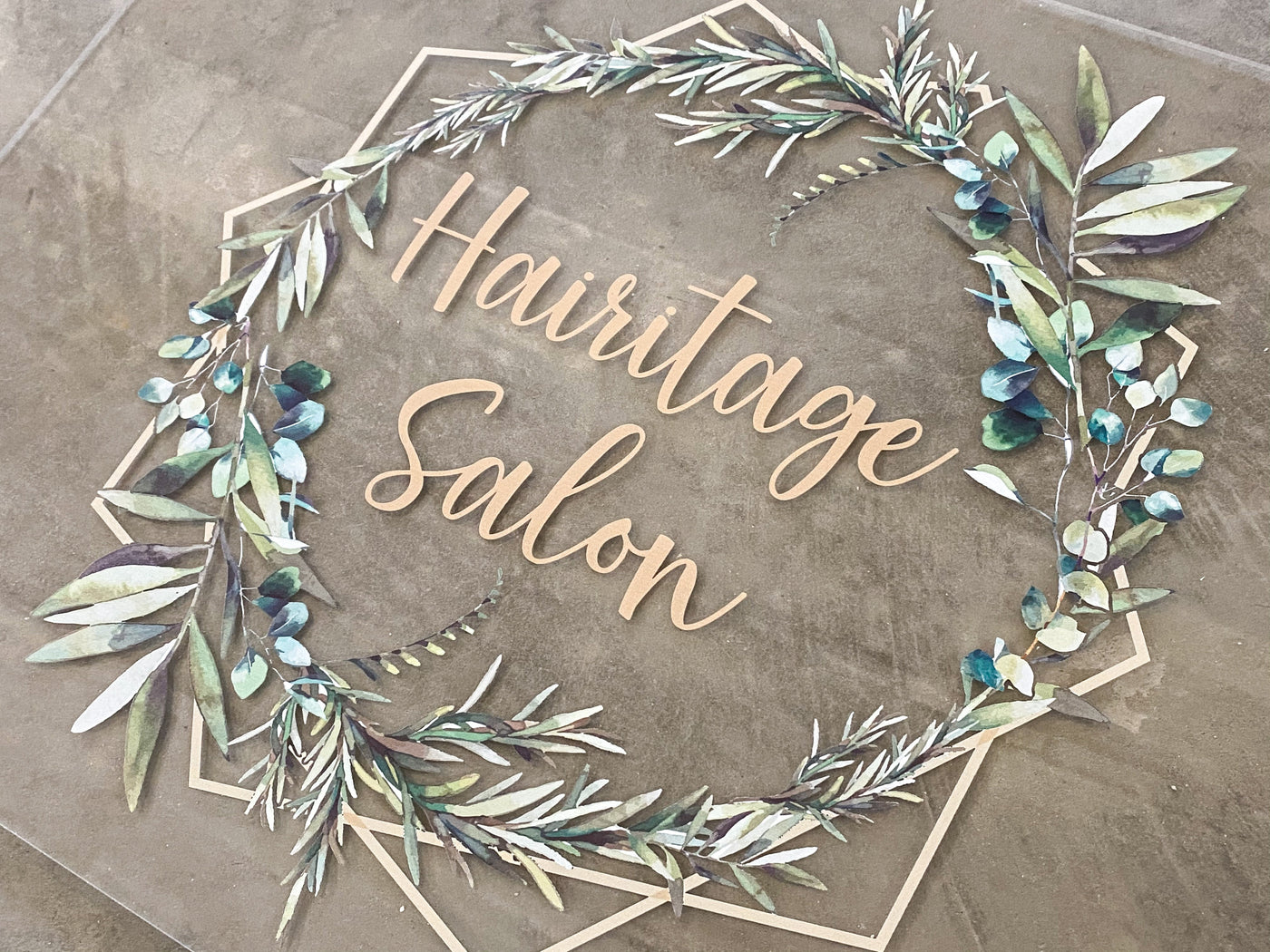 Custom Acrylic Business Logo Sign - Mulberry Market Designs