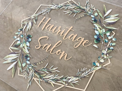 Custom Acrylic Business Logo Sign - Mulberry Market Designs