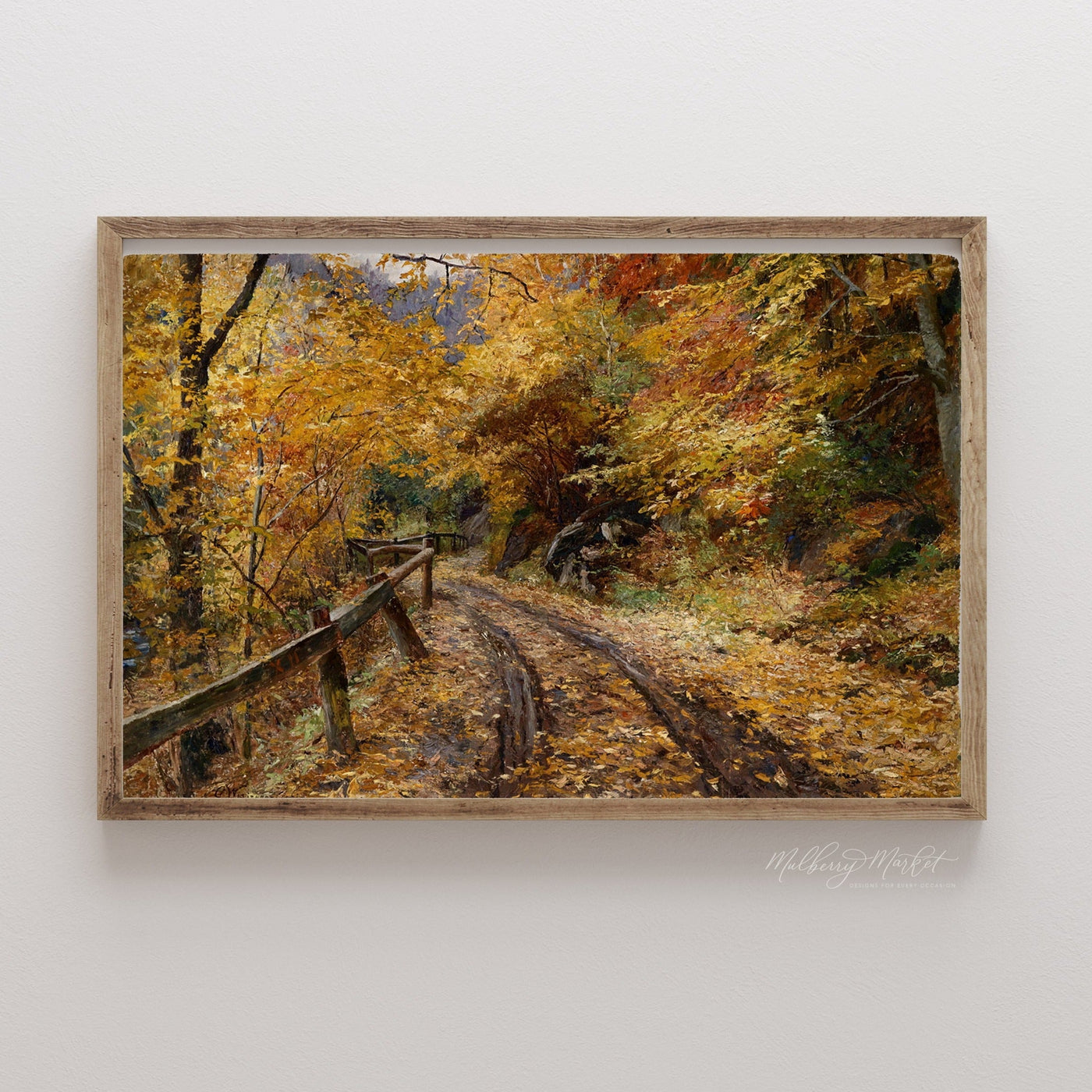 Falling Leaves Vintage Wall Art - Mulberry Market Designs
