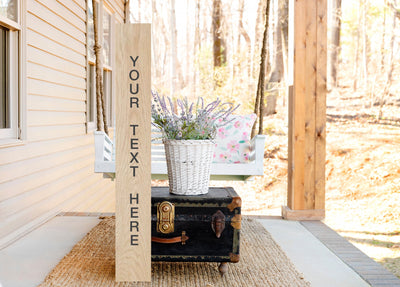 Custom Wood Porch Sign - Mulberry Market Designs