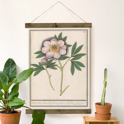Fleur de Pivoine Flower Hanging Canvas Wall Art - Mulberry Market Designs