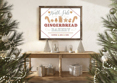 Gingerbread Bakery Farmhouse Christmas Sign - Mulberry Market Designs