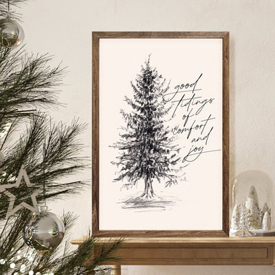 Good Tidings of Comfort & Joy Christmas Sign - Mulberry Market Designs