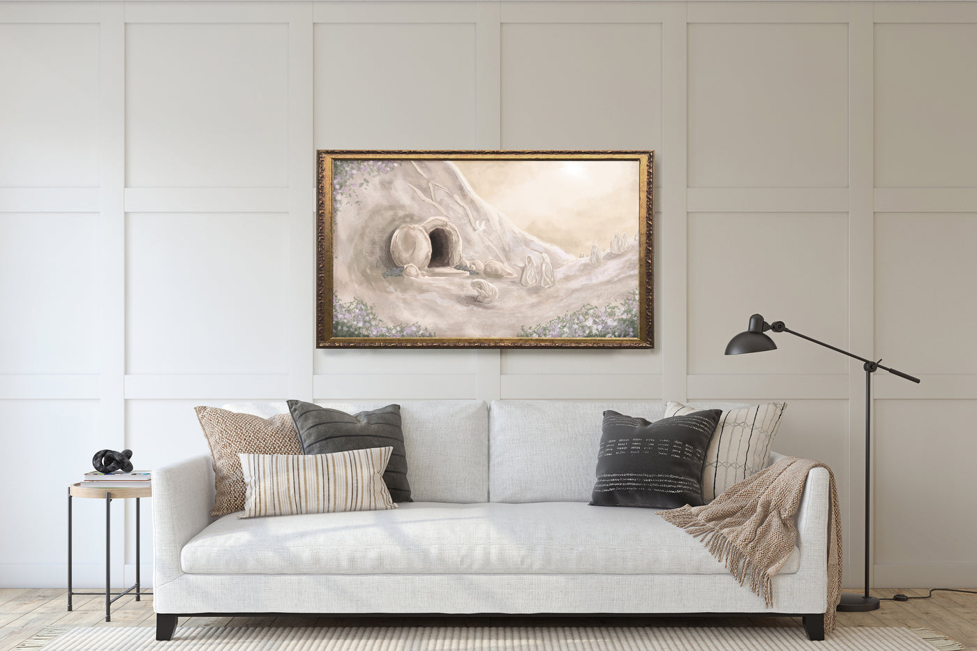 He is Risen Empty Tomb Christian Easter Wall Art Painting