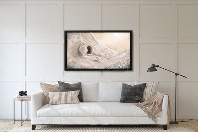 He is Risen Empty Tomb Christian Easter Wall Art Painting