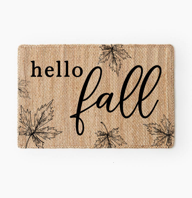 Hello Fall Jute Doormat - Mulberry Market Designs