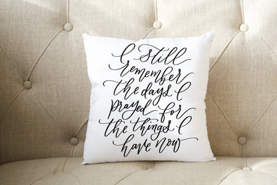 I Still Remember Pillow - Mulberry Market Designs