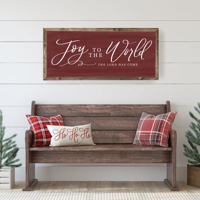 Joy To The World Farmhouse Christmas Sign - Mulberry Market Designs