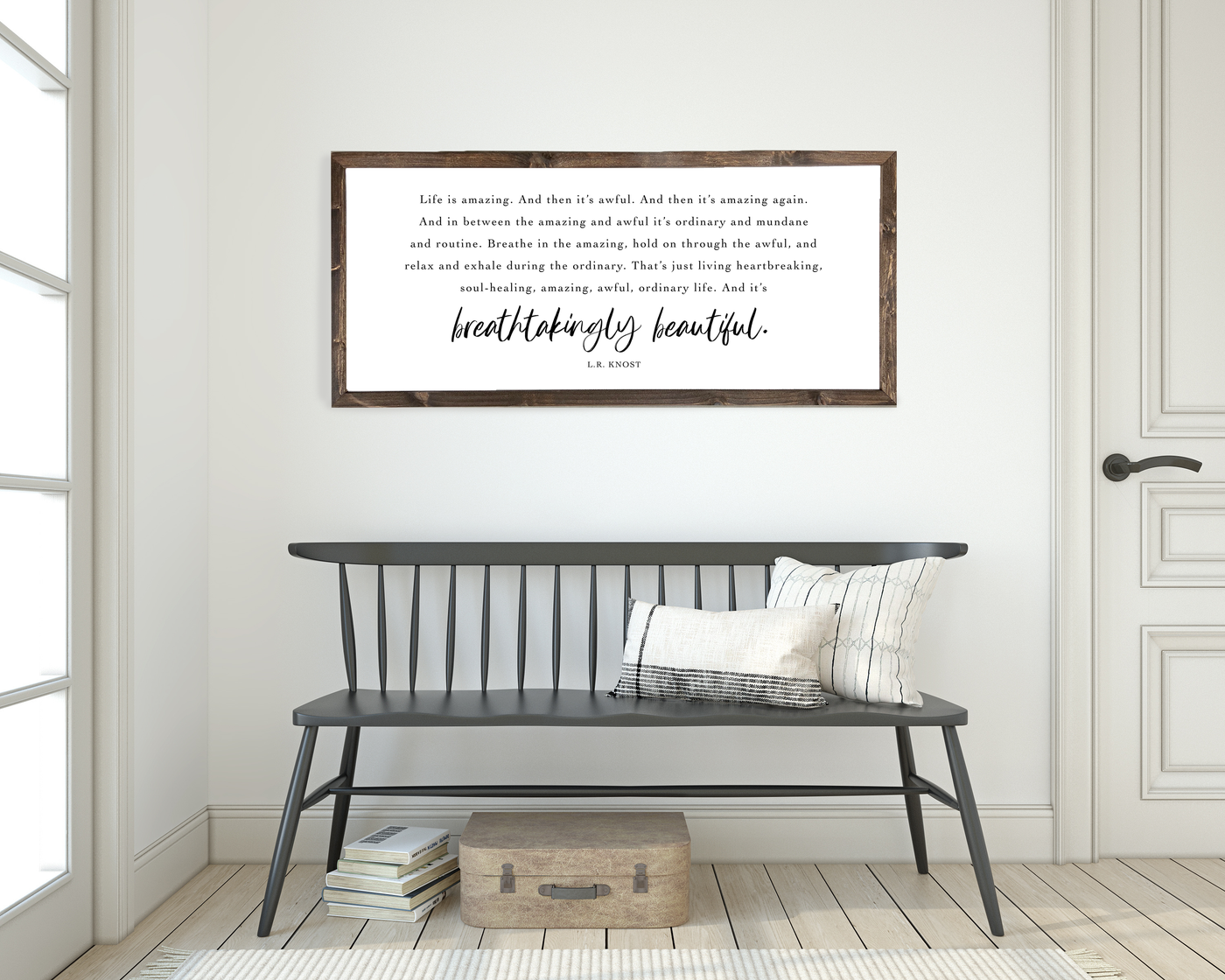Life Is Amazing Wood Framed Sign - Mulberry Market Designs