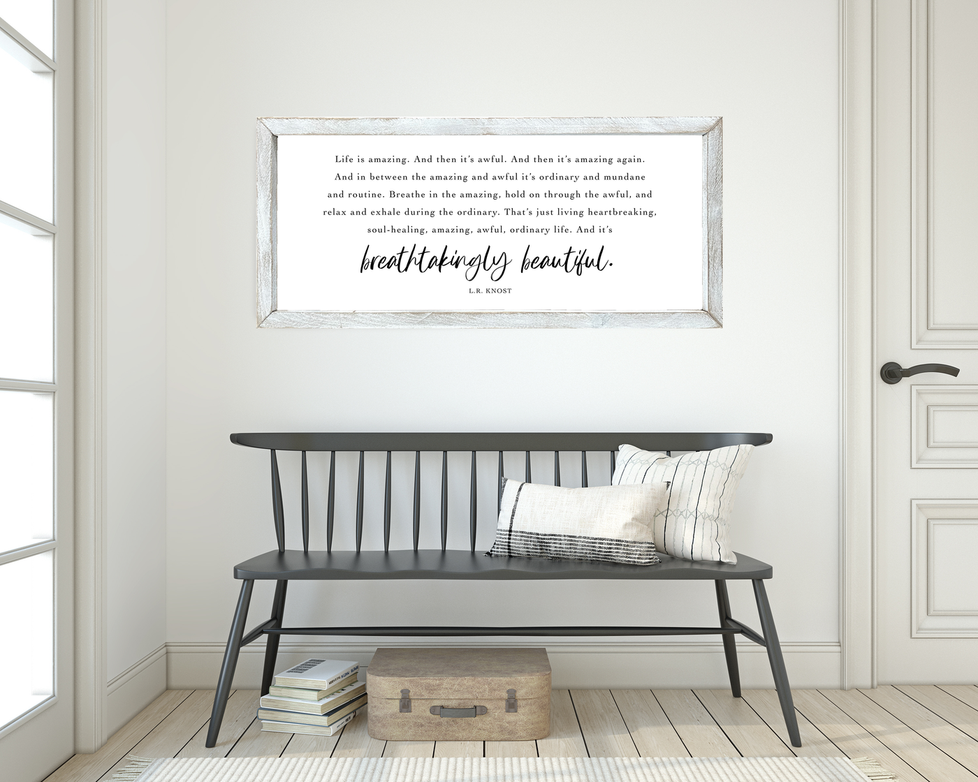 Life Is Amazing Wood Framed Sign - Mulberry Market Designs