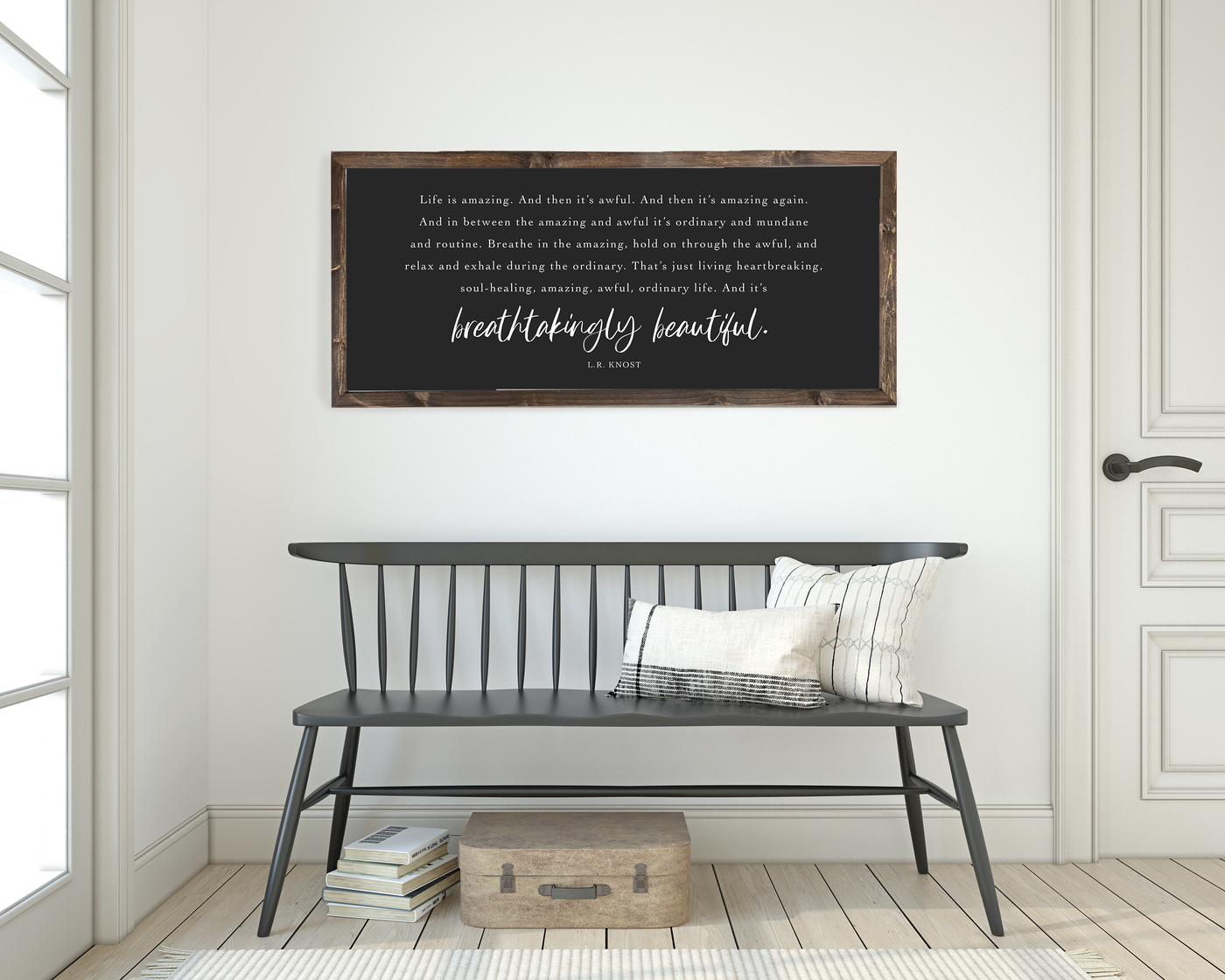 Life Is Amazing Wood Framed Sign - Mulberry Market Designs
