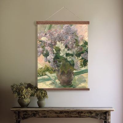 Lilacs In A Window Vintage Canvas Art - Mulberry Market Designs