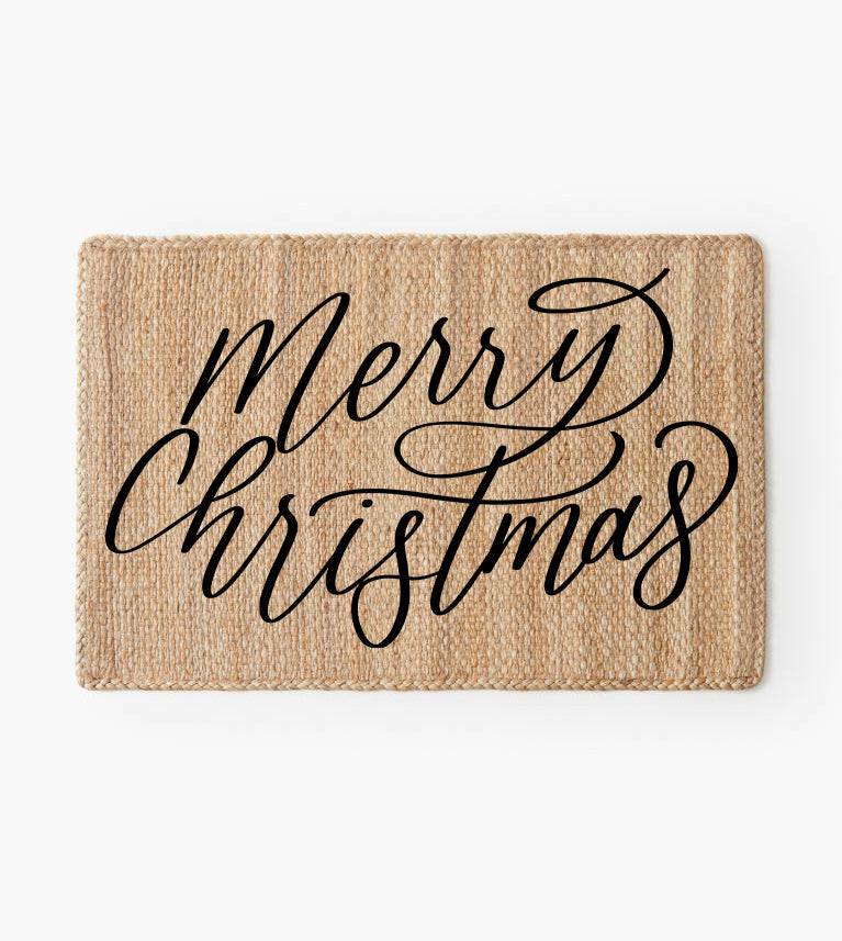 Merry Christmas Jute Doormat - Mulberry Market Designs