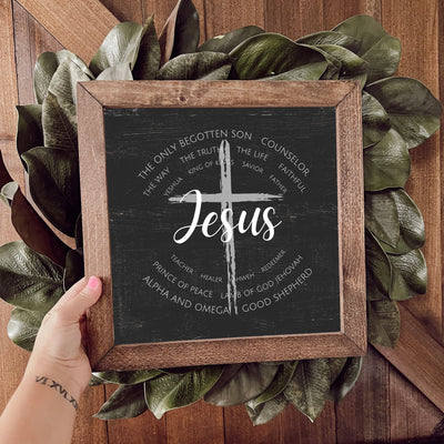 Names of Jesus Christian Wall Art - Mulberry Market Designs