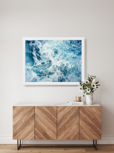 Ocean Waves Modern Wall Art - Mulberry Market Designs