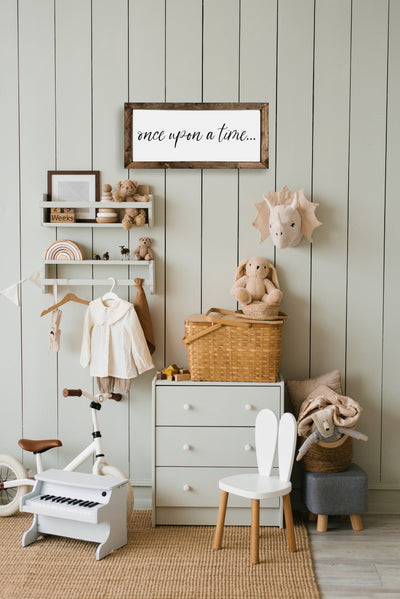 Once Upon A Time Sign | Kids Playroom Sign - Mulberry Market Designs