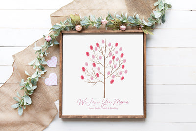 Personalized Fingerprint Tree Sign - Mulberry Market Designs