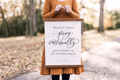 Rejoice Always Pray Continually Canvas Wall Art