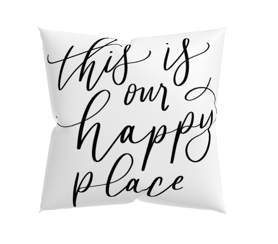 This is Our Happy Place Pillow - Mulberry Market Designs