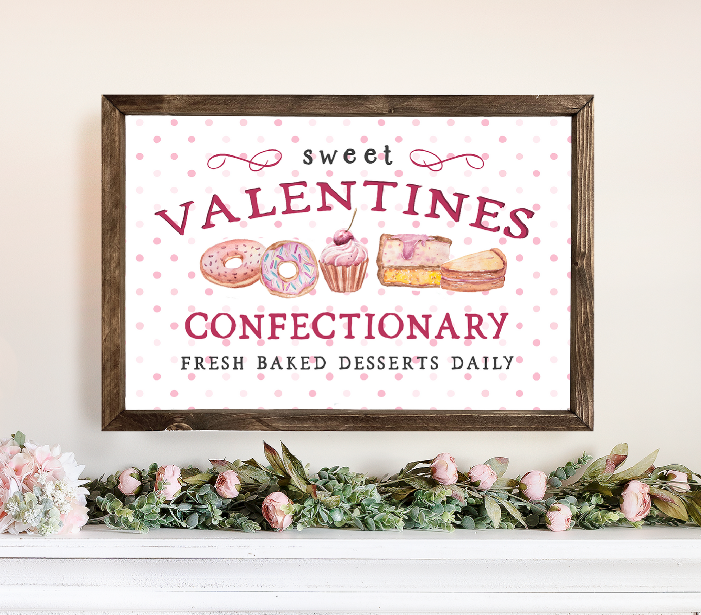 Sweet Valentines Confectionary Wall Art - Mulberry Market Designs