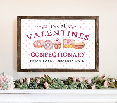 Sweet Valentines Confectionary Wall Art - Mulberry Market Designs