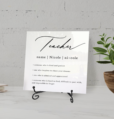 Acrylic Teacher Appreciation Gift Sign