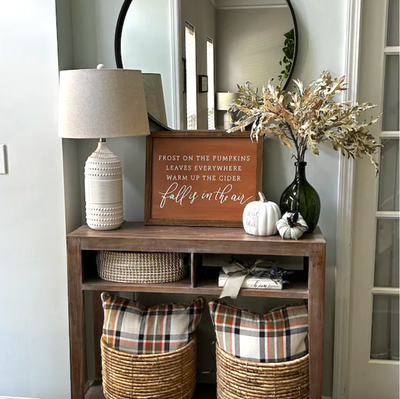 Frost On The Pumpkins, Fall Is In the Air | Wood Framed Sign - Mulberry Market Designs