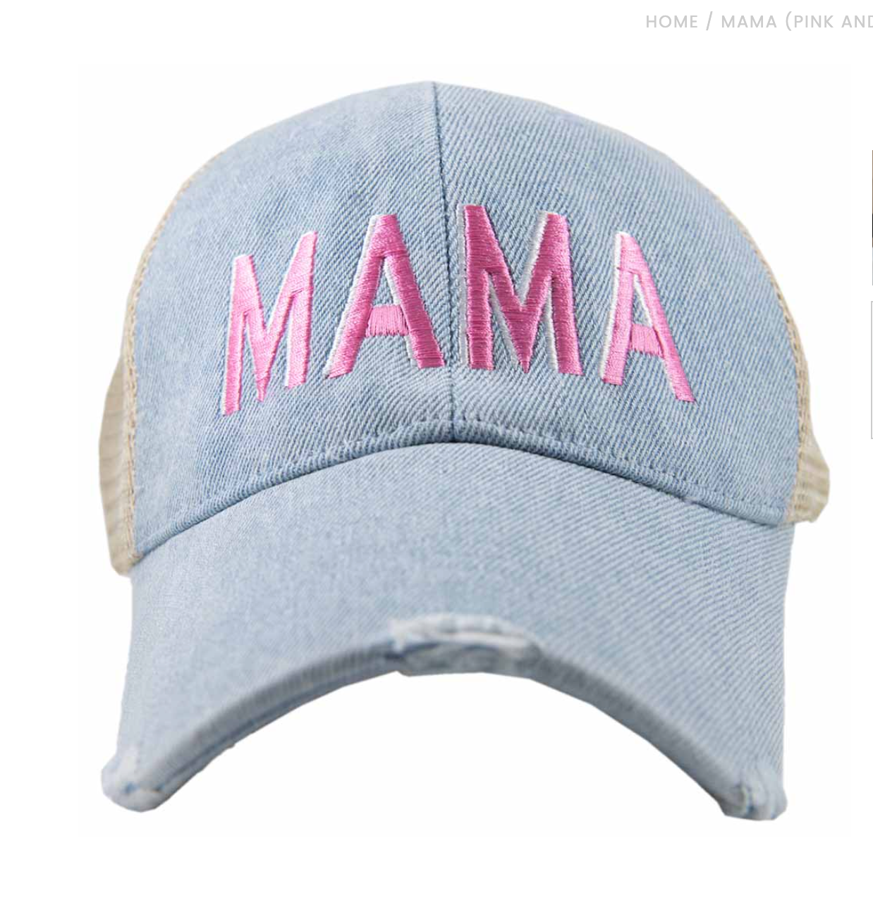 Denim Mama Women's Hat - Mulberry Market Designs